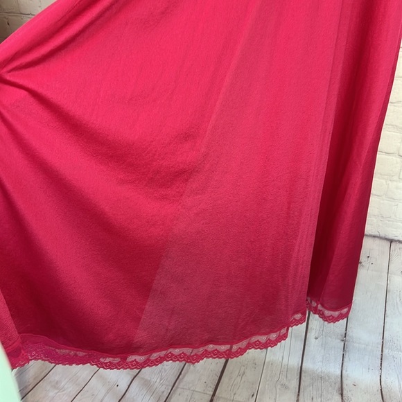 VTG Vanity Fair lace trim open front night gown - Picture 10 of 15